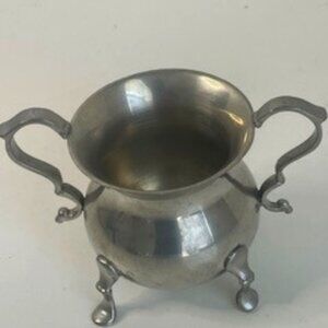 Williamsburg Stieff Pewter Footed Open Sugar Bowl CW82-18